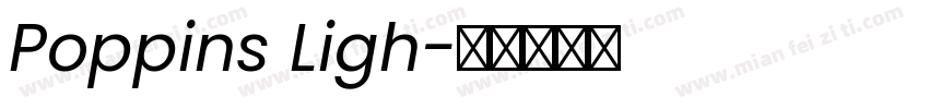 Poppins Ligh字体转换